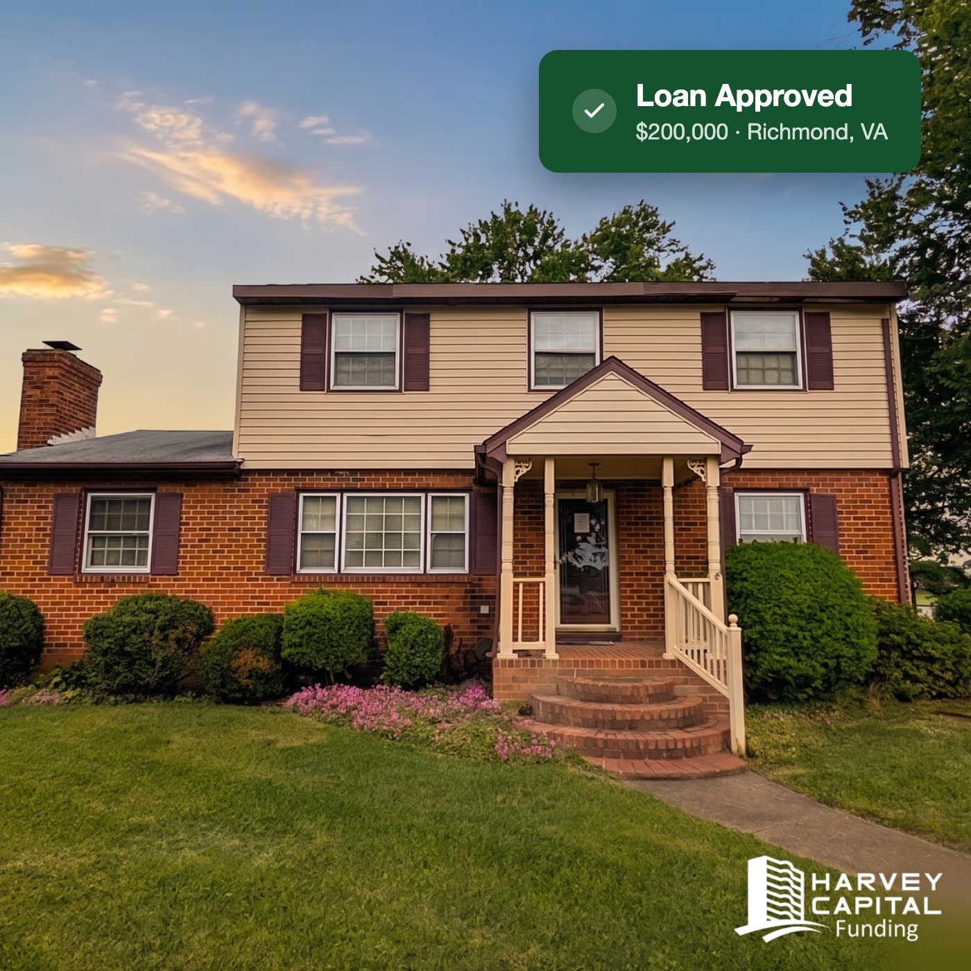 A funded investment property with its loan summary